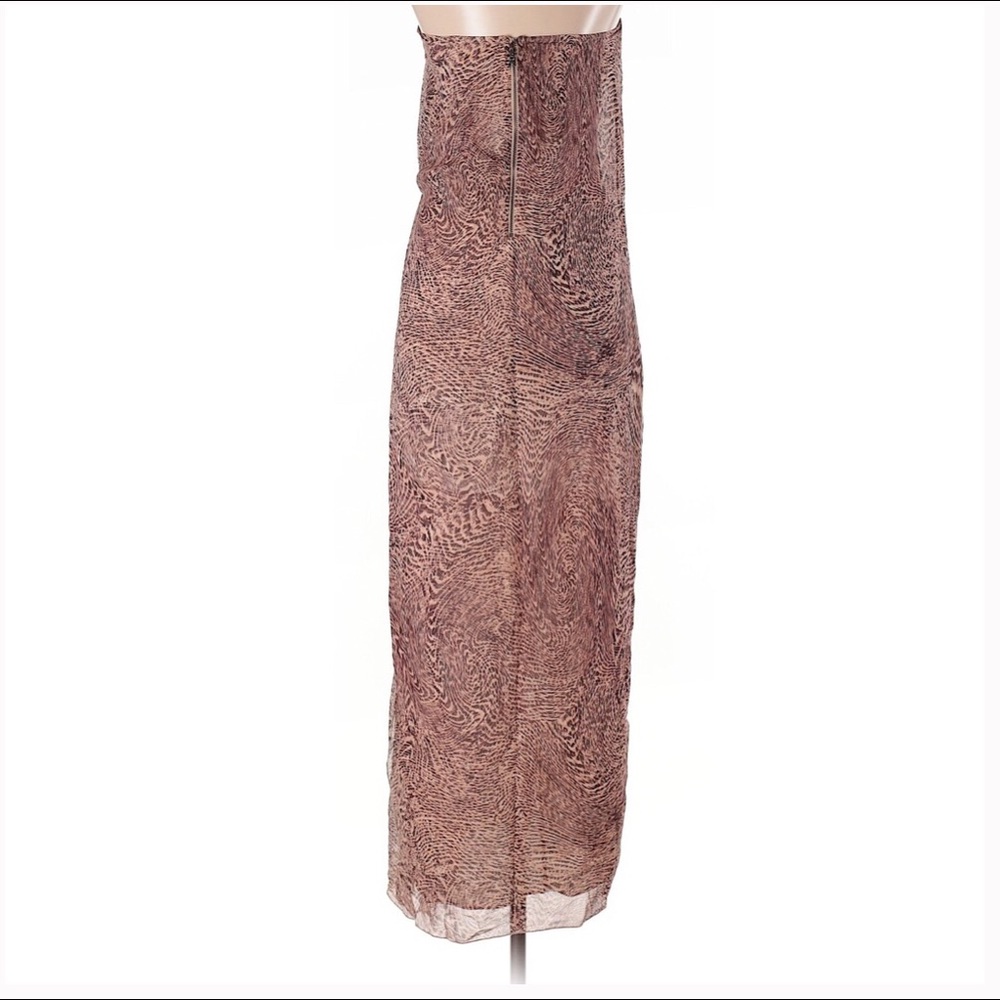 Alice + Olivia Silk Leopard Print Column Gown - image 2